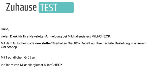 Vielen Dank fr Ihre Newsletter-Anmeldung