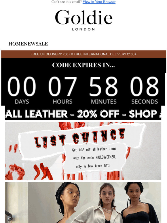 LAST FEW HOURS! 