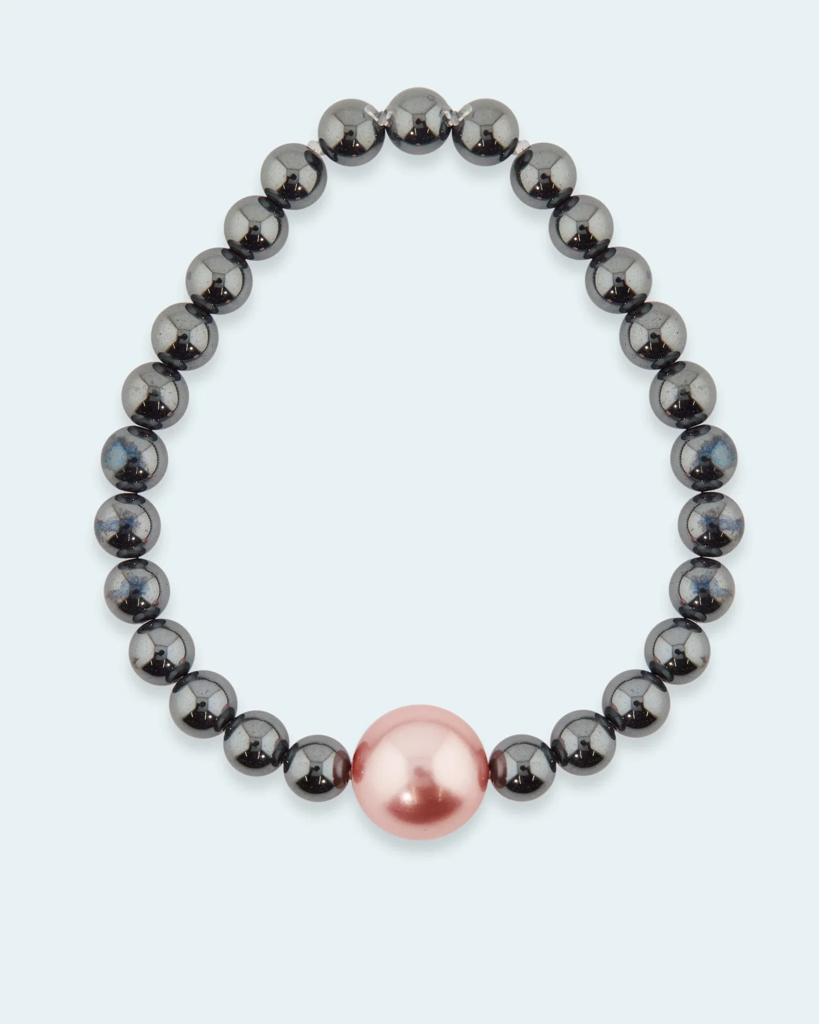 Hämatit-Armband mit MK-Perle 12mm