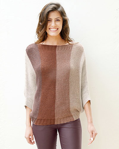 Pullover mit Blockstreifen