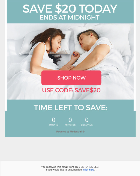 Your Offer Expires at Midnight.