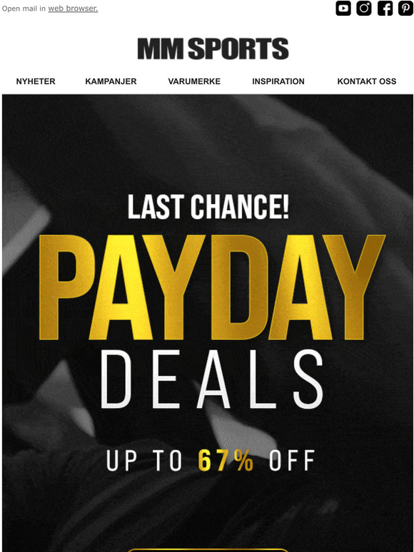  LAST CHANCE: PAYDAY DEALS!