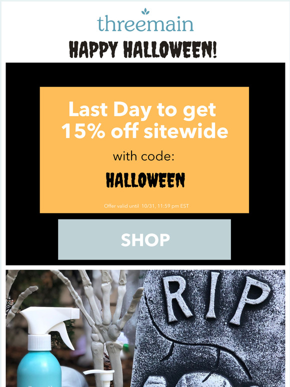 Boo! Last Day to Shop the Sale!