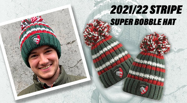 Leicester Tigers 2021/22 Stripe Super Bobble Hat