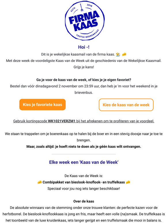Nu: de voordeligste Kaas van de Week ooit