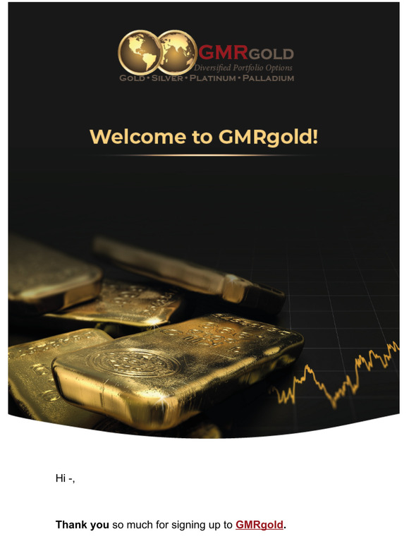 Thank you for signing up to GMRgold -