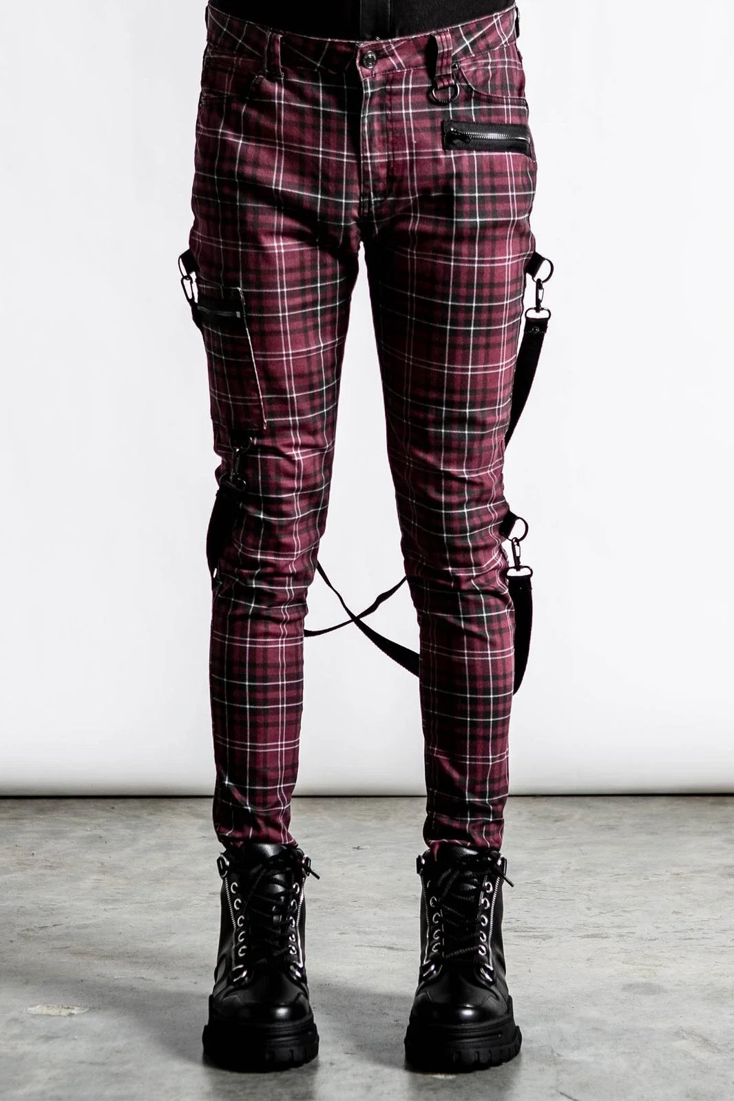 Image of Sonic Doom Jeans [BLOOD TARTAN]