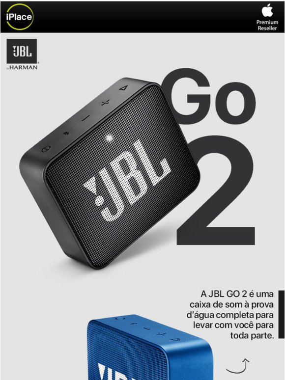  JBL GO 2 completa para voc levar por toda a parte por apenas R$ 189,00.