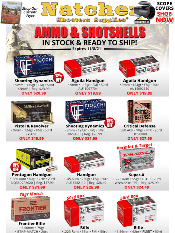 Natchez Shooters Supplies Ammo and Shotshells Milled