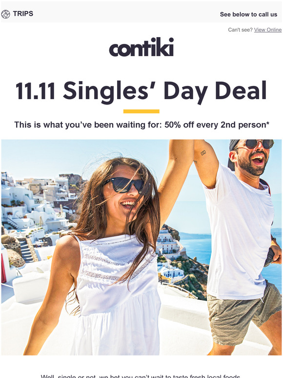 trips for over 50 singles