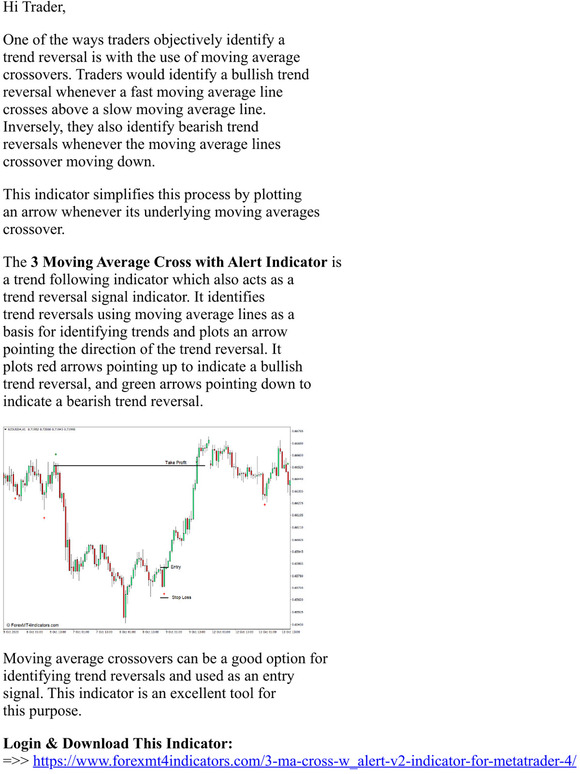 forexmt4indicators: [Download] 3 Moving Average Cross with Alert ...