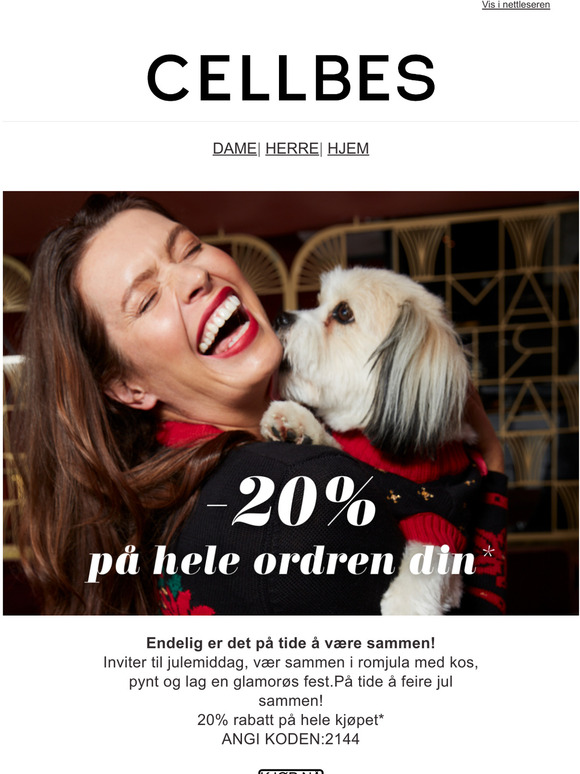 20% pa hele kjpet - na feirer vi jul sammen