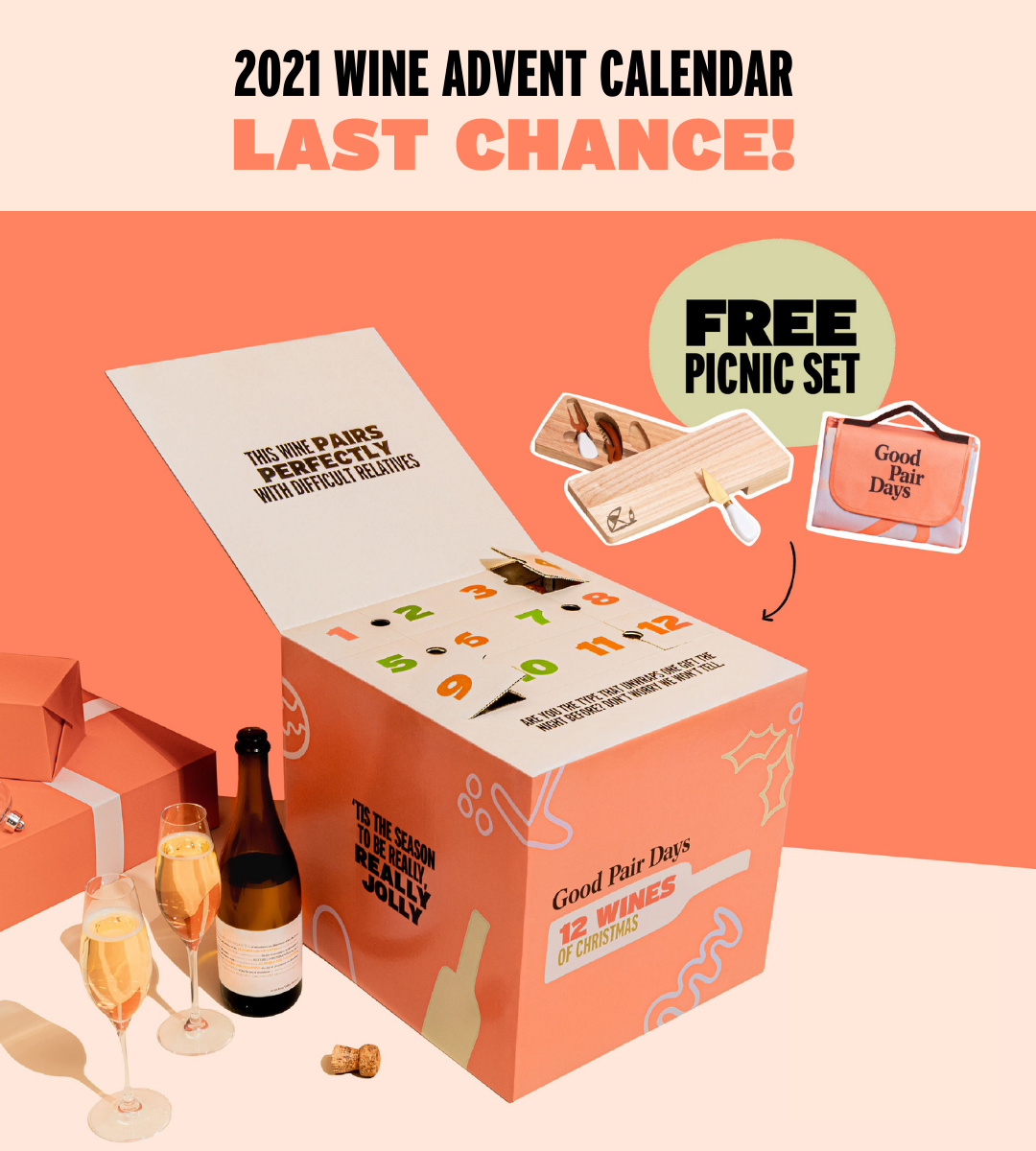 Good Pair Days Last Chance To Get a 2021 Wine Advent Calendar! Milled
