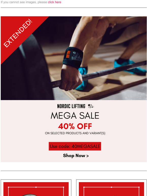 Nordic Lifting 40 OFF Mega Sale Extended! Milled