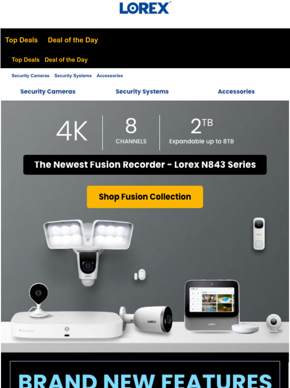 Lorex Technology Introducing our newest Fusion Recorder Lorex N843