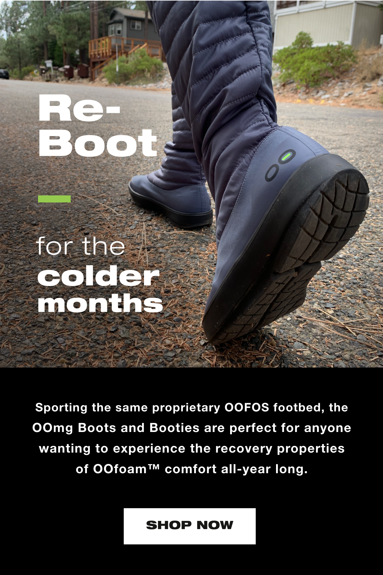 OOFOS Re Boot This Winter Milled