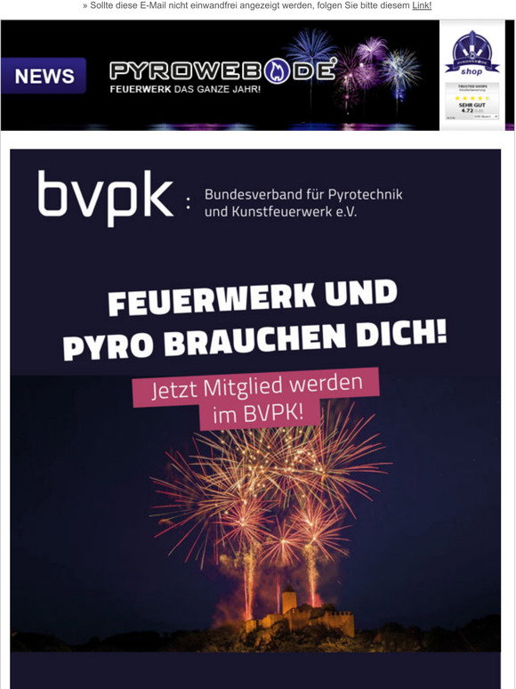 PYROWEB: Mach mit: Feuerwerk und Pyro brauchen Dich! | Milled