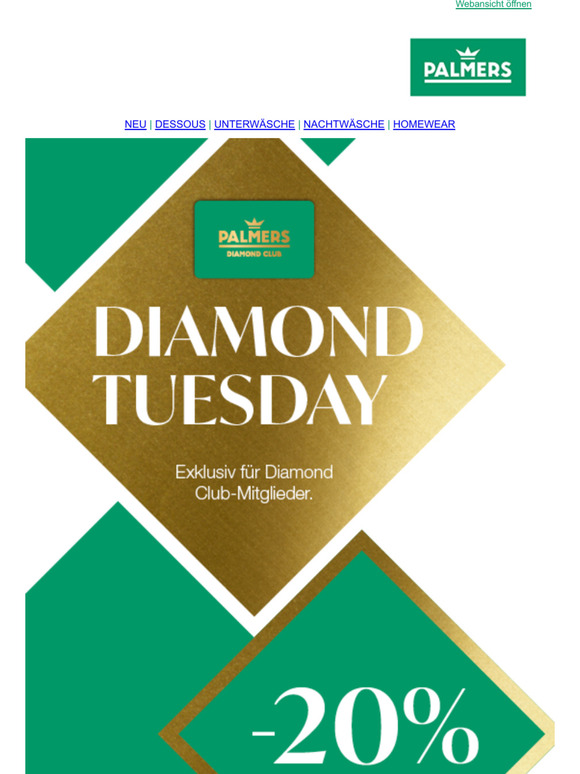  Diamond Tuesday: Heute -20% Rabatt sichern