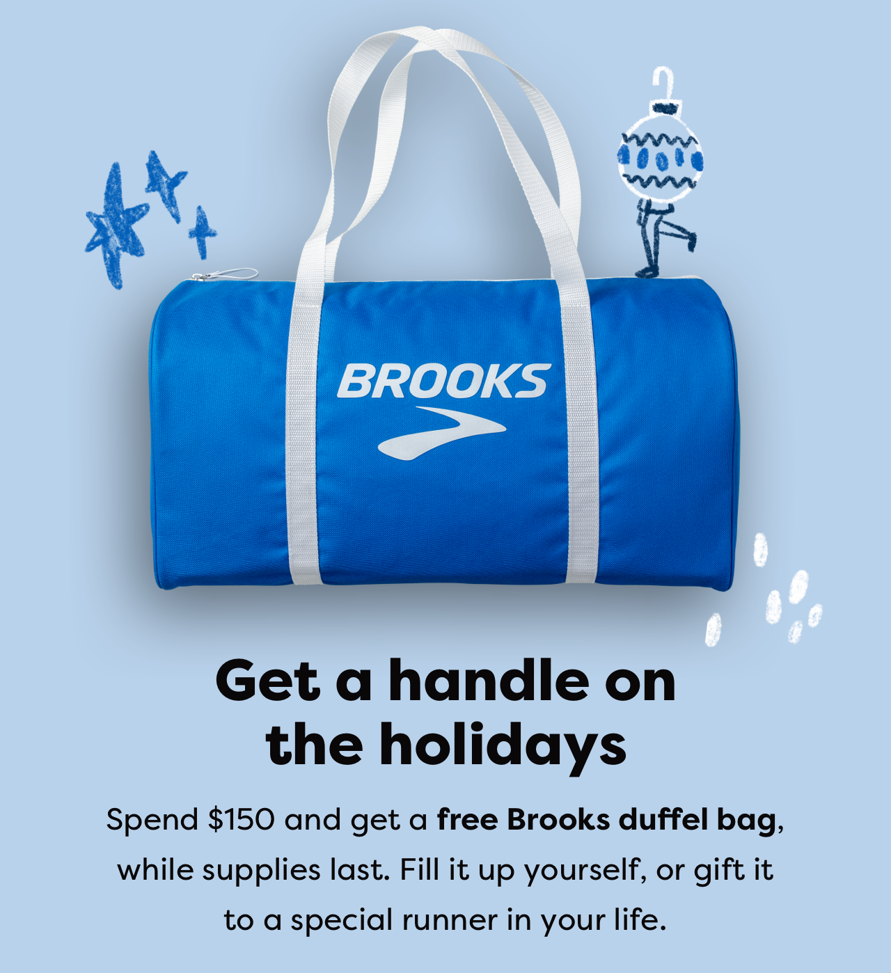 brooks running duffel bag