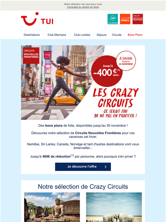  Crazy Circuits : jusqu' 400 de rduction !
