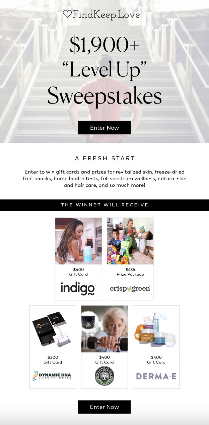 Find Keep Love Giveaway!