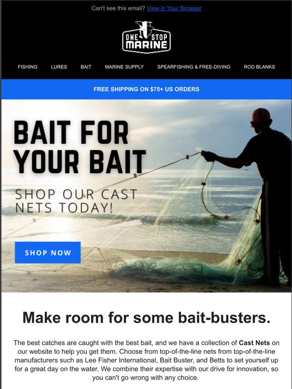 Leave No Bait Behind with Our Cast Nets