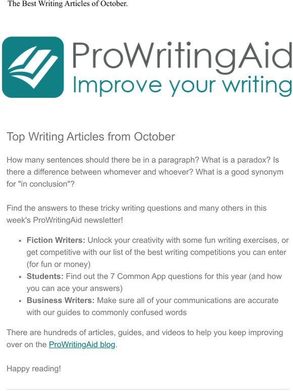 List of 50 In Conclusion Synonyms—Write Better with ProWritingAid