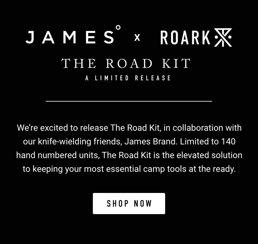 Roark x The James Brand Road Kit Cutlery Set