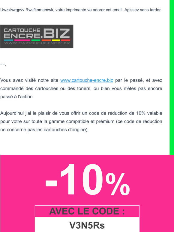 --votre imprimante va adorer cet email
