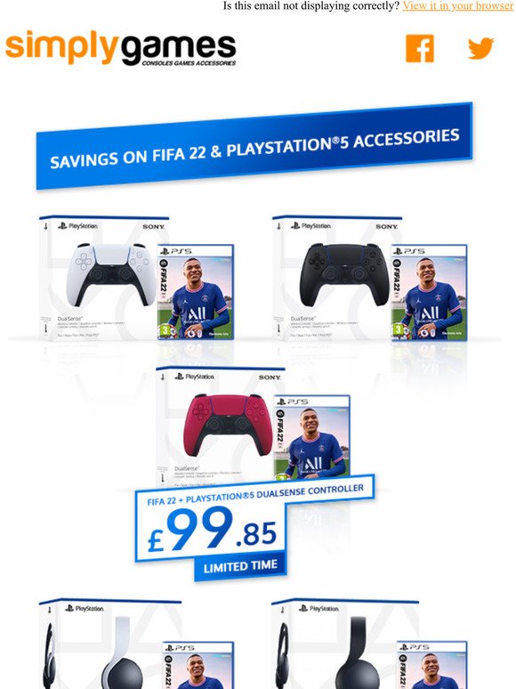 Savings on FIFA 22 & PlayStation Accessories
