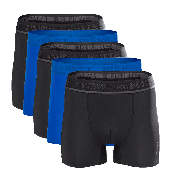 5-Pack Sports Boxer Men, Black/Blue