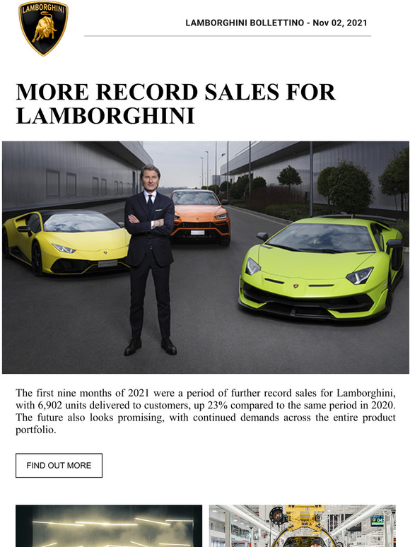 More record sales for Lamborghini