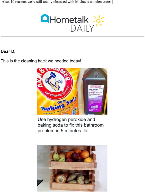 Pour hydrogen peroxide and baking soda in your bathroom