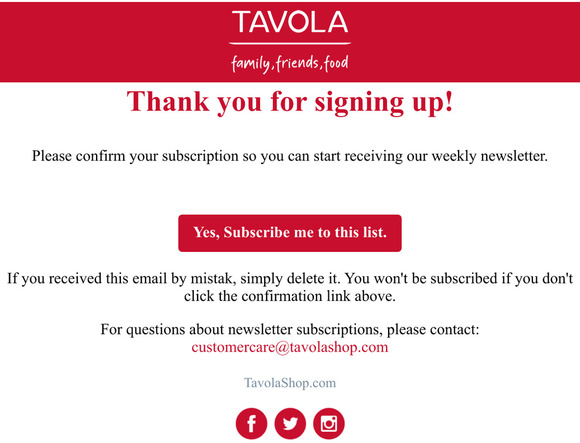 Thank you for signing up!