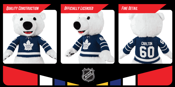 TY Beanie Baby - NHL Hockey Bear - TORONTO MAPLE LEAFS (8 inch)