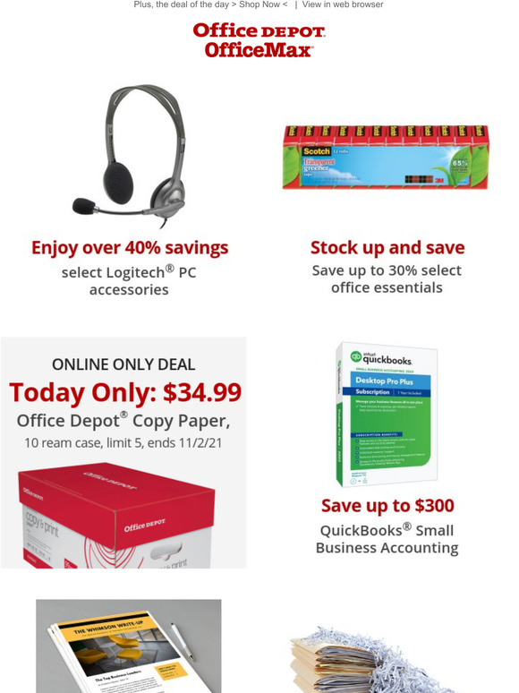 office max quickbooks