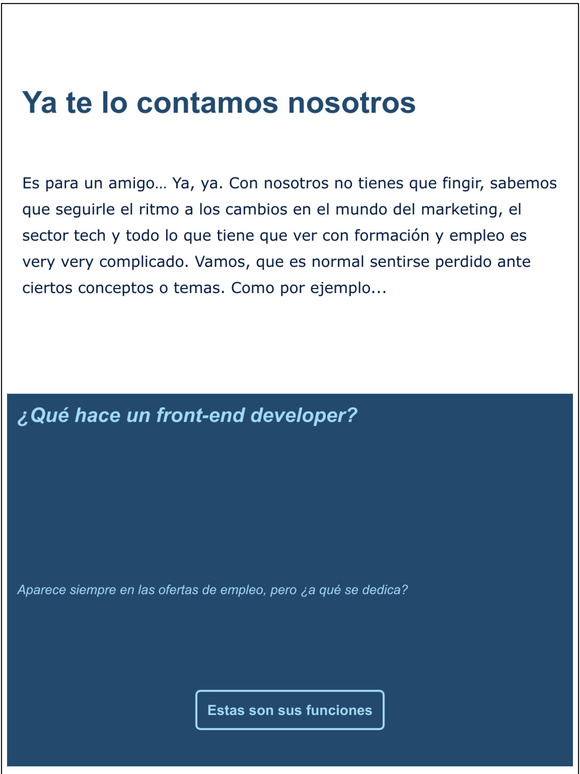 Eso que no te atreves a preguntar