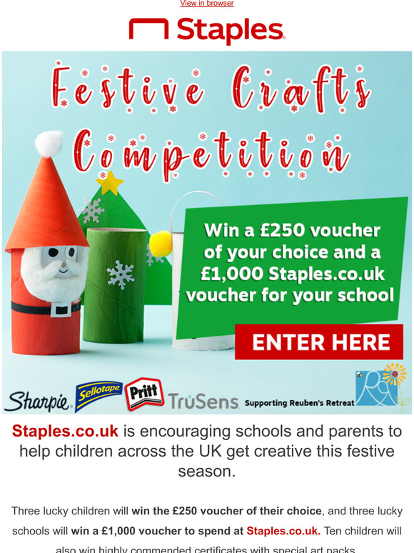 Staples Festive Craft Competition