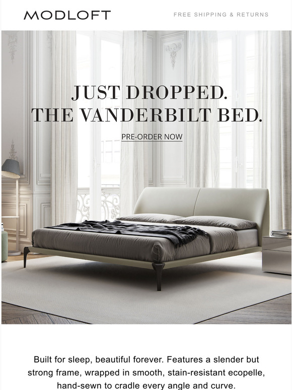 MODLOFT Just Dropped The Vanderbilt Bed Milled