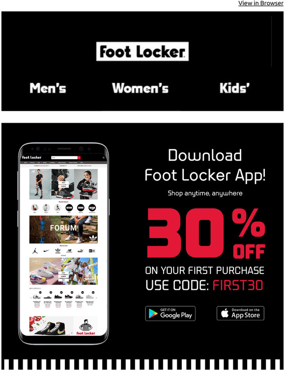 launch app only foot locker