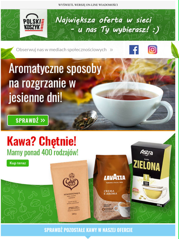 Przyjemnie i aromatycznie | Kawa, kakao i czekolada 