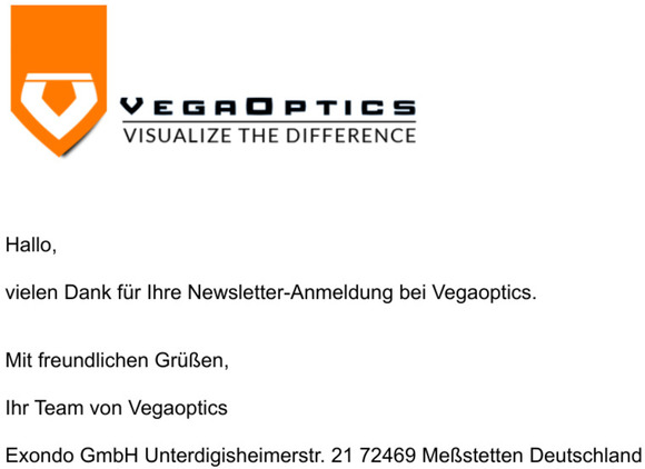Vielen Dank fr Ihre Newsletter-Anmeldung