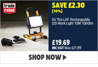 LAP Rechargeable LED Work Light 10W 1000LM