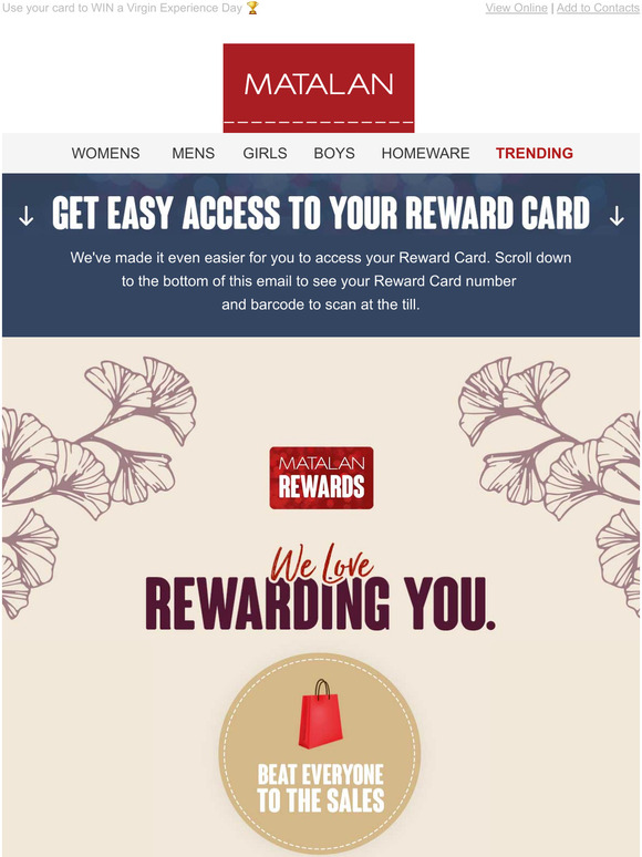 Matalan Get rewarded for shopping Milled