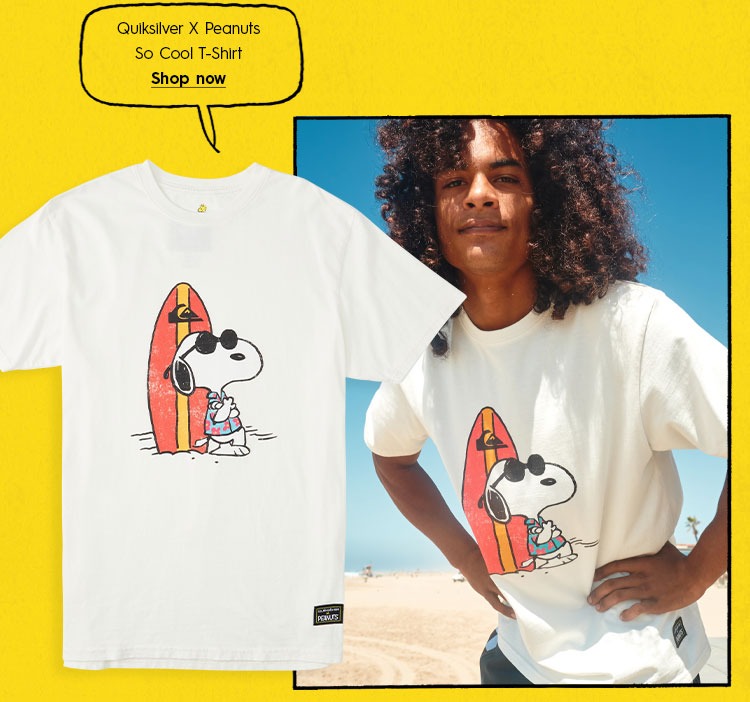 Quiksilver Peanuts x Quiksilver Is Here Milled