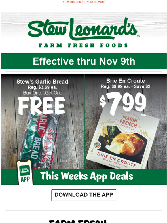 Stew Leonard's Gift Baskets Weekly Specials Super Surf & Turf Savings
