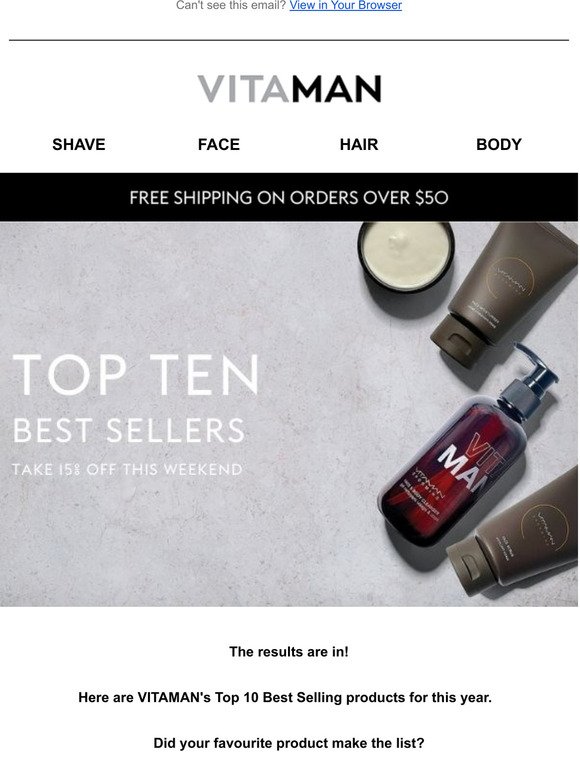 The results are in!  Here are our Top 10 Best Sellers