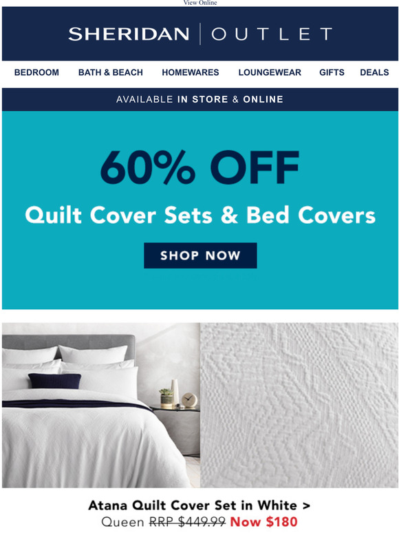 sheridan atana quilt cover set