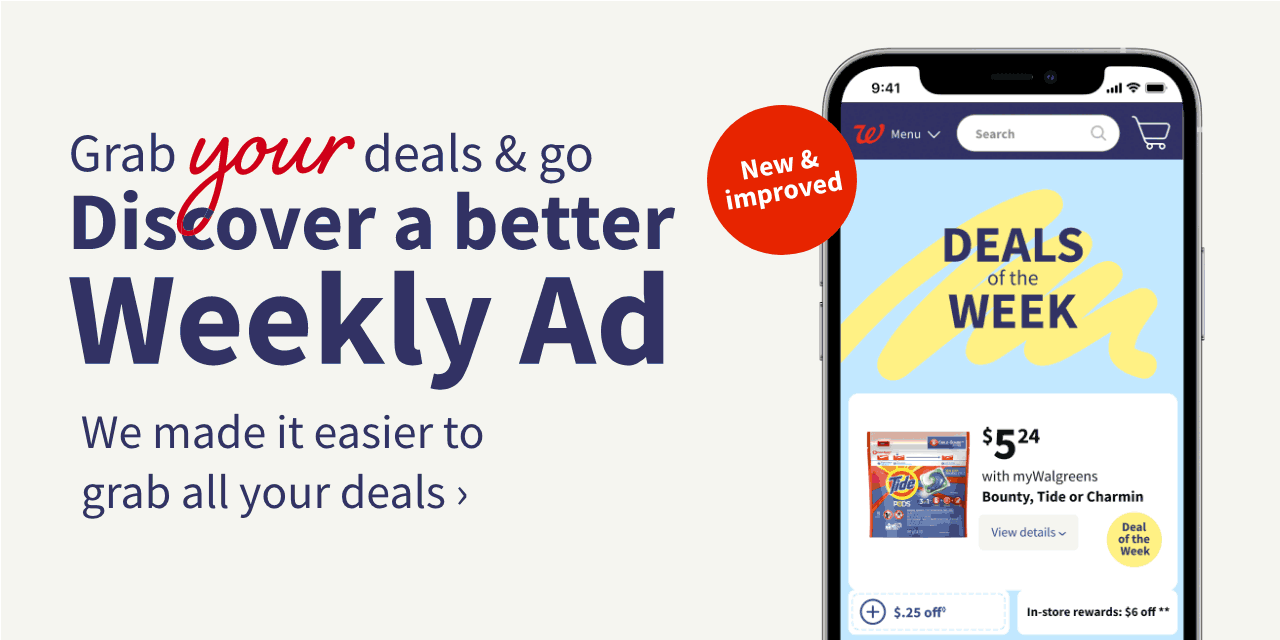 Grab your deals & go. Discover a better Weekly Ad. We made it easier to grab all your deals. New & improved