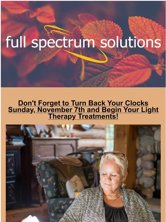 Daylight Savings Time Savings from Full Spectrum Solutions!